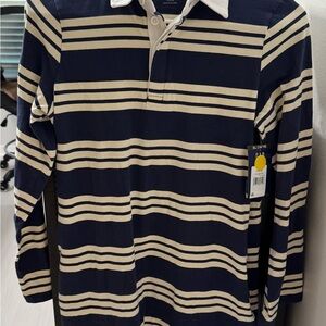 Navy and White Striped Old Navy girls' dress